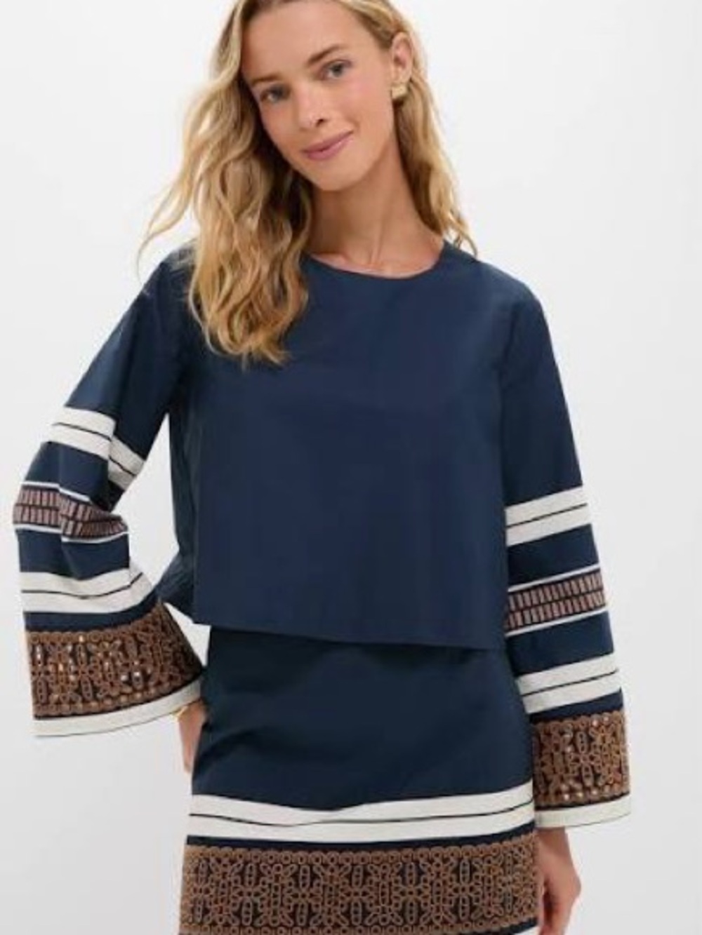 Tuckernuck Navy Meg Mini Skirt and Shirt Set BNWT - Picture 2 of 15